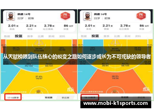 从天赋榜眼到队伍核心的蜕变之路如何逐步成长为不可或缺的领导者